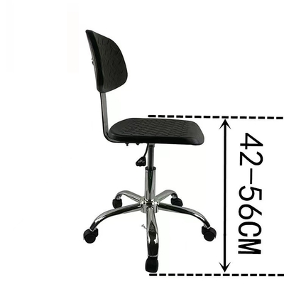 Ghế phòng thí nghiệm chống tĩnh điện 330mm Ghế xốp PU dẫn điện có tựa lưng