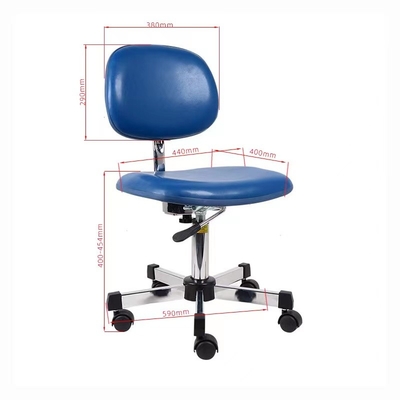 Ghế phòng thí nghiệm công thái học ESD Chiều cao có thể điều chỉnh chống tĩnh điện cho phòng sạch