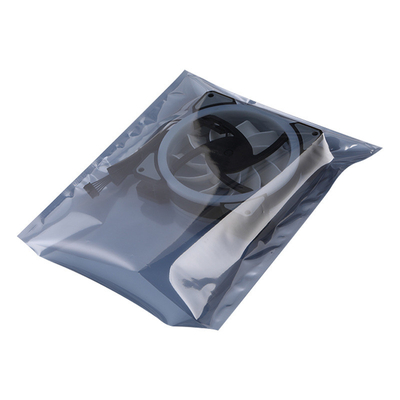 Gói chống tĩnh điện 0,075mm ESD Dây kéo Mở trên cùng Mặt sau bằng nhôm