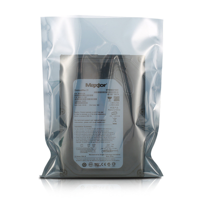 Túi che chắn tĩnh in tùy chỉnh bằng nhựa Khóa zip mở phẳng LDPE
