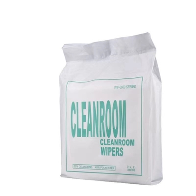 Hợp chất hai lớp Lint Khăn lau phòng sạch miễn phí 100% polyester