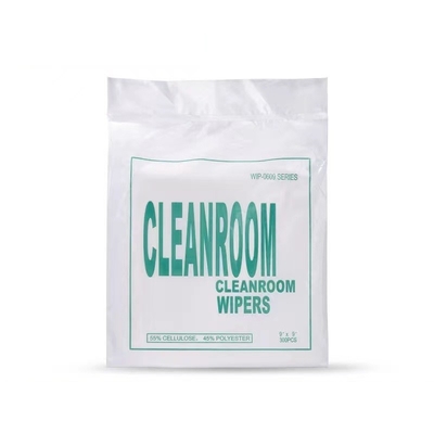 Hợp chất hai lớp Lint Khăn lau phòng sạch miễn phí 100% polyester
