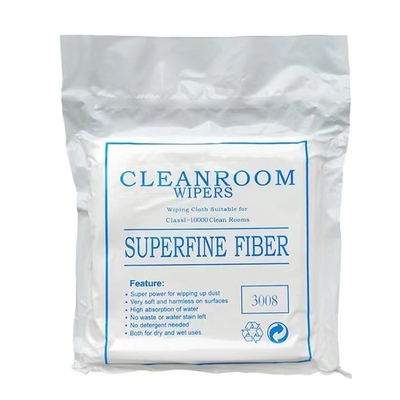 Hợp chất hai lớp Lint Khăn lau phòng sạch miễn phí 100% polyester