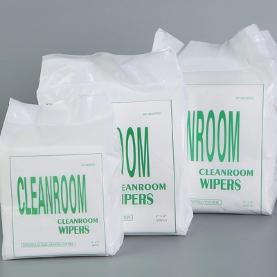 Khăn lau phòng sạch bằng laser màu trắng Polyester cho màn hình Sợi nhỏ Maxclean