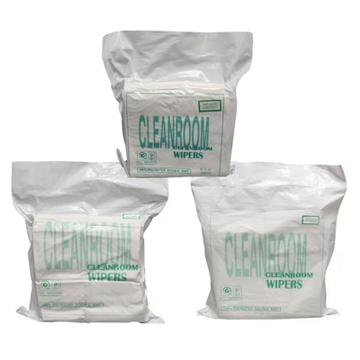 Khăn lau phòng sạch dùng một lần Polyester 45% Polyester 55% Bột gỗ