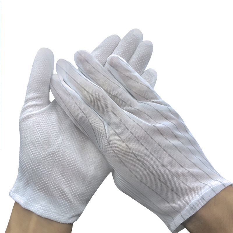 Nylon Polyurethane Palm Fit tráng phủ An toàn cho tay Găng tay làm việc bằng tay PU Nhúng chống tĩnh điện Găng tay ESD chống tĩnh điện