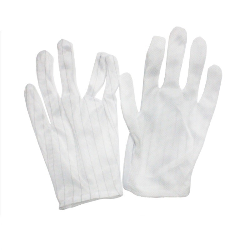 Găng tay nhẹ Nylon PU Găng tay an toàn phủ PU đen chống tĩnh điện