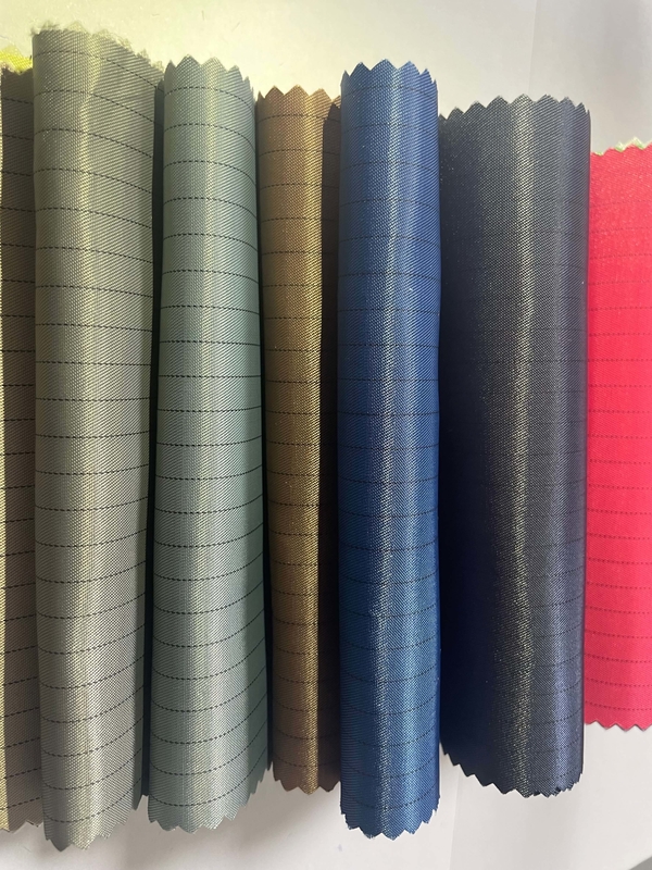 Dải 5 mm Vải ESD Phòng sạch Chống tĩnh điện Vải polyester chống tĩnh điện an toàn ESD