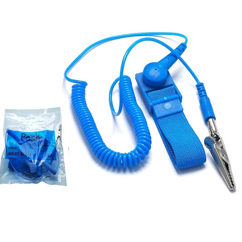 Dây dẫn điện Nylon đàn hồi ESD Vòng tay chống tĩnh điện Dây nối đất