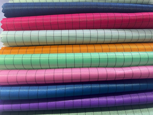 Vải chống tĩnh điện Vải Twill TC 65/35 Phòng sạch Quần áo bảo hộ lao động chống tĩnh điện Vải chức năng