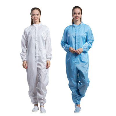 Phòng sạch có mũ trùm đầu Chống tĩnh điện Quần áo bảo hộ lao động ESD không bụi Polyester