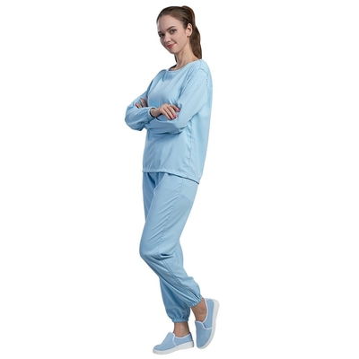 Phòng thí nghiệm Y tế ESD Chống tĩnh điện Áo khoác cổ áo
